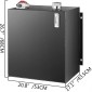 VEVOR Hydraulic Oil Tanks 25Gal Fuel Tank Heavy Duty Hydraulic Steel Tank Reservoir, Tanks Transfer Benzine, Hydraulic Reservoir with Strainer Temper Gauge Filter Καπάκι αναπνοής υδραυλικό δοχείο