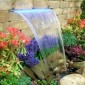 VEVOR Fountain Spillway 36,2x3,2x8,1 ιντσών, Pool Waterfall Fountain 17 Colors Led, Pool Water Fall Kit with Remote, Pool Spillway Consolid Acrylic Pool Waterfall for Garden Pond, Swimming Pool, Square