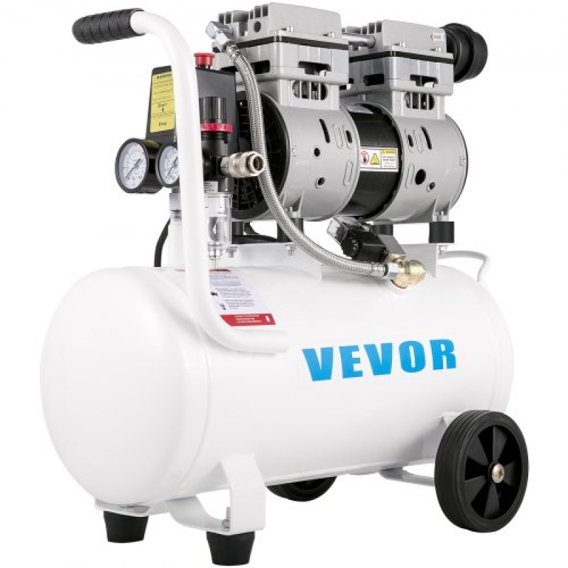 VEVOR Air Compressor 20,8 L, φορητός αεροσυμπιεστής 1 HP, Αεροσυμπιεστής χωρίς λάδι Steel Tank 750W, Pancake Air Compressor 115 PSI, Ultra Quiet Compressor για επισκευή στο σπίτι, Φούσκωμα ελαστικών