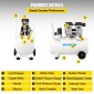 VEVOR Air Compressor 41,6 L, Ultra Quiet Air Compressor 1 HP, Oil-free Air Compressor Steel Tank 750W, Portable Air Compressor 8 bar, Ultra Quiet Compressor για επισκευή στο σπίτι, Φούσκωμα ελαστικών