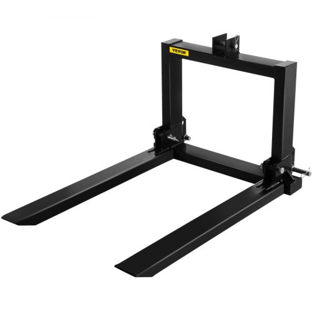 Πιρούνι παλέτας VEVOR 3 Point Hitch 907,2 kg, Εξάρτημα πιρουνιού για τρακτέρ Κατηγορίας 1, 64,8x55,9x104,1 cm, Ατσάλινο εξάρτημα βαρέως εξοπλισμού τρακτέρ, για τρακτέρ, Skid Steer Loader
