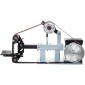 Ταινιοτριβείο VEVOR 2Hp σταθερής ταχύτητας 2 X 82 ιντσών Ιμάντες δίσκου τριβείο με 3 τροχούς λείανσης 110V Πάγκος τριβείο 12 ιντσών Τροχός και επίπεδη βάση εργαλείων για κατασκευή μαχαιριών