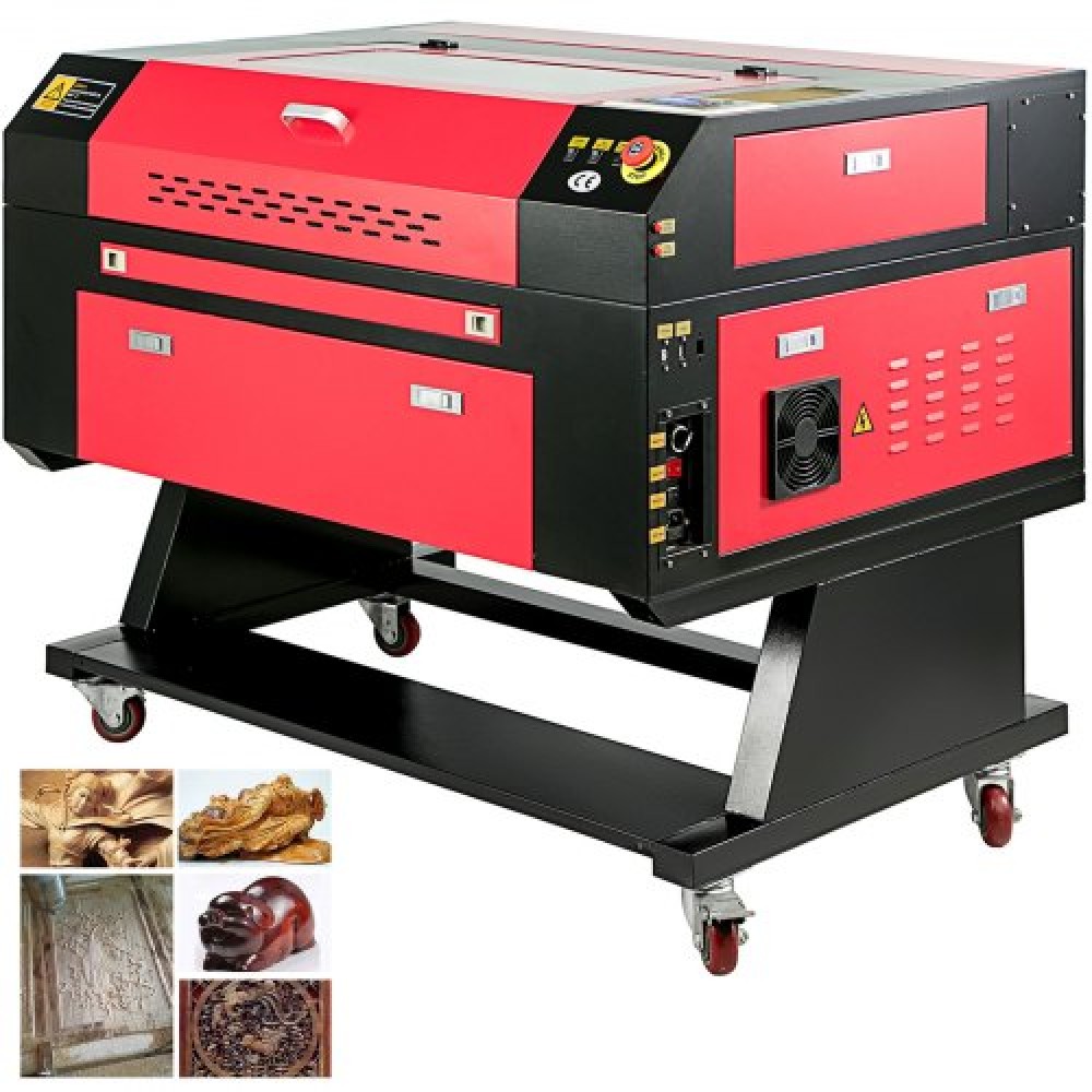 VEVOR 60W Laser Engraver 500x700mm Laser Cutter Engraving Machine CO2 Laser Engraver USB Interface for DIY Engraving