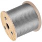VEVOR T316 Καλώδιο από ανοξείδωτο ατσάλι 3,2 mm 7x7 Καλώδιο συρματόσχοινο από ατσάλι 15240 cm Κιγκλίδωμα καλωδίου Μεταφορά Καλώδιο συρματόσχοινο για καταστρώματα κιγκλιδωμάτων DIY κιγκλίδωμα