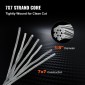 VEVOR T316 Καλώδιο από ανοξείδωτο ατσάλι 3,2 mm 7x7 Καλώδιο συρματόσχοινο από ατσάλι 15240 cm Κιγκλίδωμα καλωδίου Μεταφορά Καλώδιο συρματόσχοινο για καταστρώματα κιγκλιδωμάτων DIY κιγκλίδωμα