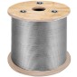 VEVOR T316 Καλώδιο από ανοξείδωτο ατσάλι 3,2 mm 7x7 Καλώδιο συρματόσχοινο από ατσάλι 15240 cm Κιγκλίδωμα καλωδίου Μεταφορά Καλώδιο συρματόσχοινο για καταστρώματα κιγκλιδωμάτων DIY κιγκλίδωμα