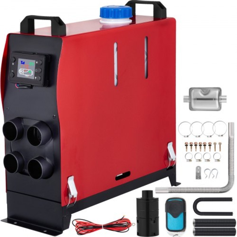 VEVOR 12V 5000W Air Diesel Heater με διακόπτη LCD, Diesel Heater με τηλεχειριστήριο και 4 εξόδους αέρα για Boat Car Trucks Campervans