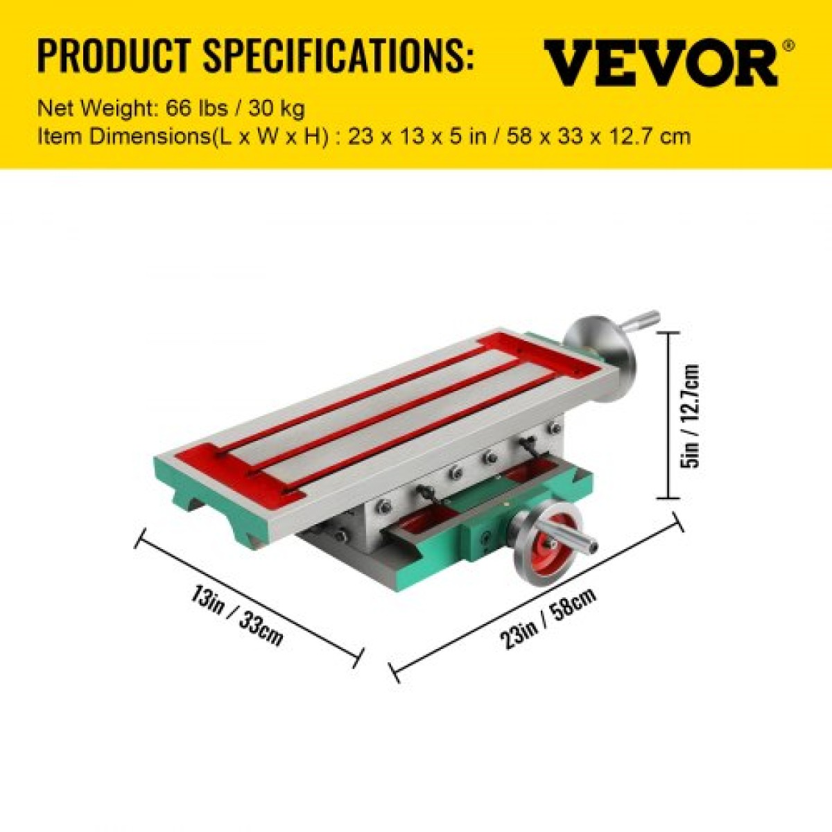 Τραπέζι φρέζας VEVOR 17,7×6,7 ιντσών (450 x 170 χλστ.) Τραπέζι φρεζαρίσματος σύνθετης ολίσθησης 30 KG Πολυλειτουργικό τραπέζι εργασίας Μηχανή πολλαπλής φρέζας Σύνθεση 2 Άξονας 4 Τρόποι για όλες τις βάσεις Τρυπανιού Μηχανή φρεζαρίσματος πάγκου