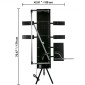 Μηχάνημα κοπής φελιζόλ VEVOR 42cm Μέγ.Πάχος κοπής Αφροκόφτης 115cm Μέγ.Μήκος Hot Wire Foam Cutter 0-90° Styrofoam Cutter Έξι καλώδια θέρμανσης με πλευρική πλάκα βάσης για κοπή αφρού Pearl Cott