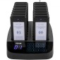 VEVOR Restaurant Pager 16 Coasters Paging System Max 98 Nursery Pager Ασύρματο σύστημα τηλεειδοποίησης σε ουρά κλήσης Οθόνη αφής με δόνηση, αναβοσβήνει και βομβητή για ξενοδοχεία και καφετέριες κοινωνικών αποστάσεων
