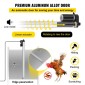 VEVOR Automatic Chicken Coop Door, Timer and Light Sensor, Chicken Door Opener, 12V 66W Chicken Coop Door, Ηλεκτρικό κιτ ανοίγματος πόρτας πουλερικών με αισθητήρα υπερύθρων, αυτόματη πόρτα κοτόπουλου με 2 τηλεχειριστήρια