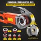 VEVOR Electric Pipe Threader, 2300W Pipe Threading Machine, Heavy-Duty Hand-Held Power Drive Kit, 220V Pipe Threader Machine, Portable Pipe Threader with 6 Dies 1,27-5,1 cm