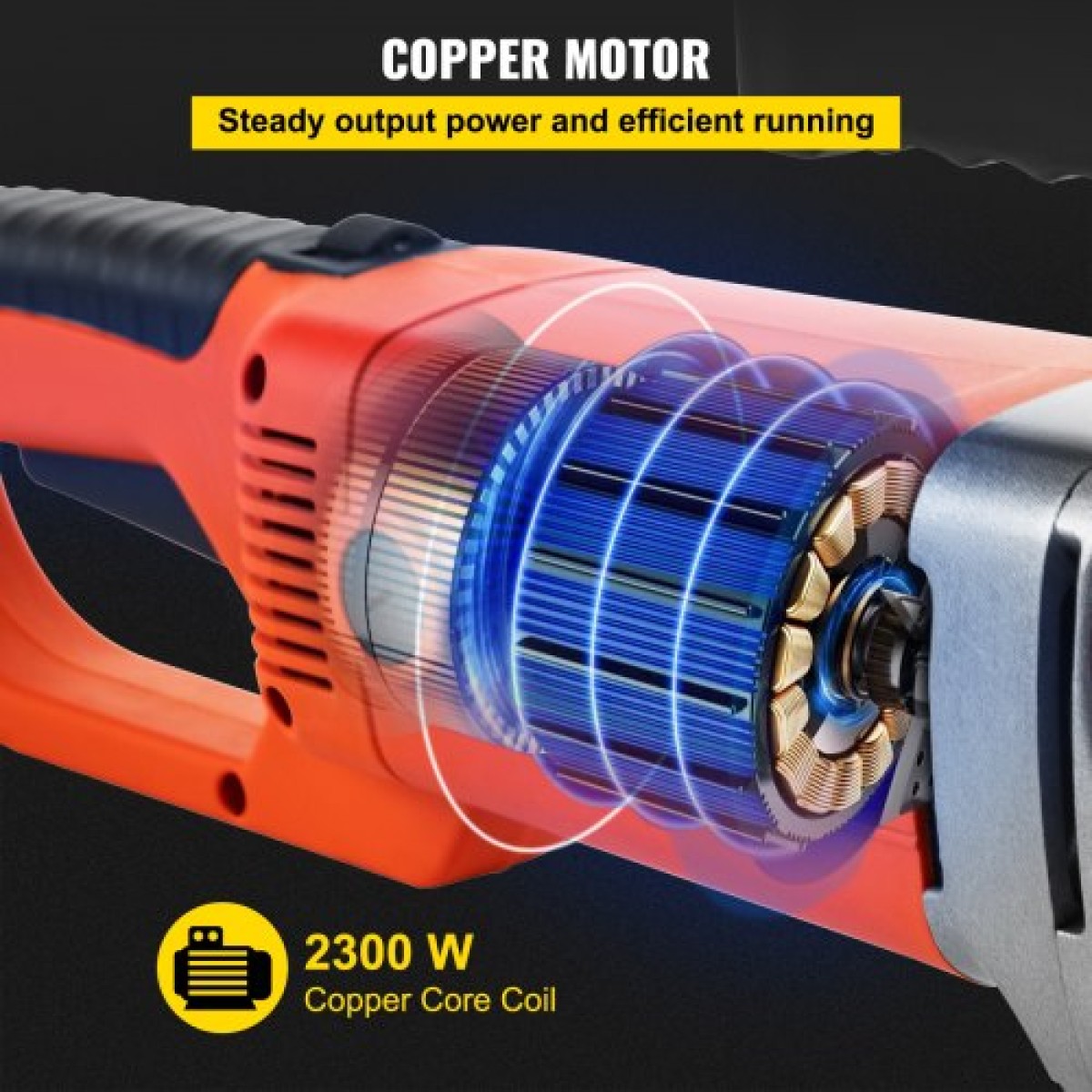 VEVOR Electric Pipe Threader, 2300W Pipe Threading Machine, Heavy-Duty Hand-Held Power Drive Kit, 220V Pipe Threader Machine, Portable Pipe Threader with 6 Dies 1,27-5,1 cm