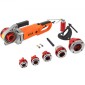 VEVOR Electric Pipe Threader, 2300W Pipe Threading Machine, Heavy-Duty Hand-Held Power Drive Kit, 220V Pipe Threader Machine, Portable Pipe Threader with 6 Dies 1,27-5,1 cm
