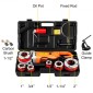 VEVOR Electric Pipe Threader, 2300W Pipe Threading Machine, Heavy-Duty Hand-Held Power Drive Kit, 220V Pipe Threader Machine, Portable Pipe Threader with 6 Dies 1,27-5,1 cm