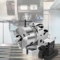 VEVOR BS-0 Κεφαλή Διαίρεσης Ακριβείας, Οριζόντια Διαιρετική κεφαλή με τσοκ 3 σιαγόνων, MT2 Tailstock BS-0 12,7 cm Διαιρέσιμη κεφαλή ημι καθολικής κοπής για φρέζα