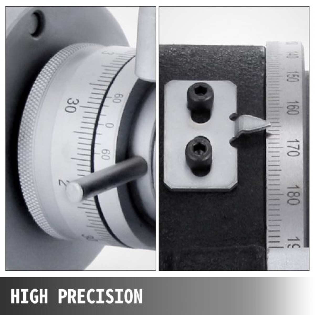 VEVOR 150mm/5.9In Vertical & Horizontal Rotary Table, 150MM Dividing Head Στρογγυλή Περιστροφική Τραπεζιά Εργασίας Σύστημα Ευρετηρίου Μηχανής Φρέζας Ρυθμιζόμενη βίδα 5,9 ιντσών Σύστημα ευρετηρίου διαχωριστικής πλάκας