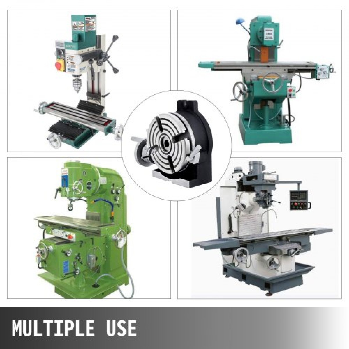 VEVOR 150mm/5.9In Vertical & Horizontal Rotary Table, 150MM Dividing Head Στρογγυλή Περιστροφική Τραπεζιά Εργασίας Σύστημα Ευρετηρίου Μηχανής Φρέζας Ρυθμιζόμενη βίδα 5,9 ιντσών Σύστημα ευρετηρίου διαχωριστικής πλάκας