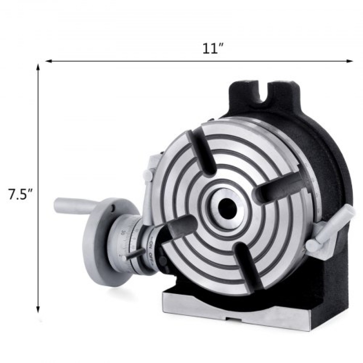 VEVOR 150mm/5.9In Vertical & Horizontal Rotary Table, 150MM Dividing Head Στρογγυλή Περιστροφική Τραπεζιά Εργασίας Σύστημα Ευρετηρίου Μηχανής Φρέζας Ρυθμιζόμενη βίδα 5,9 ιντσών Σύστημα ευρετηρίου διαχωριστικής πλάκας