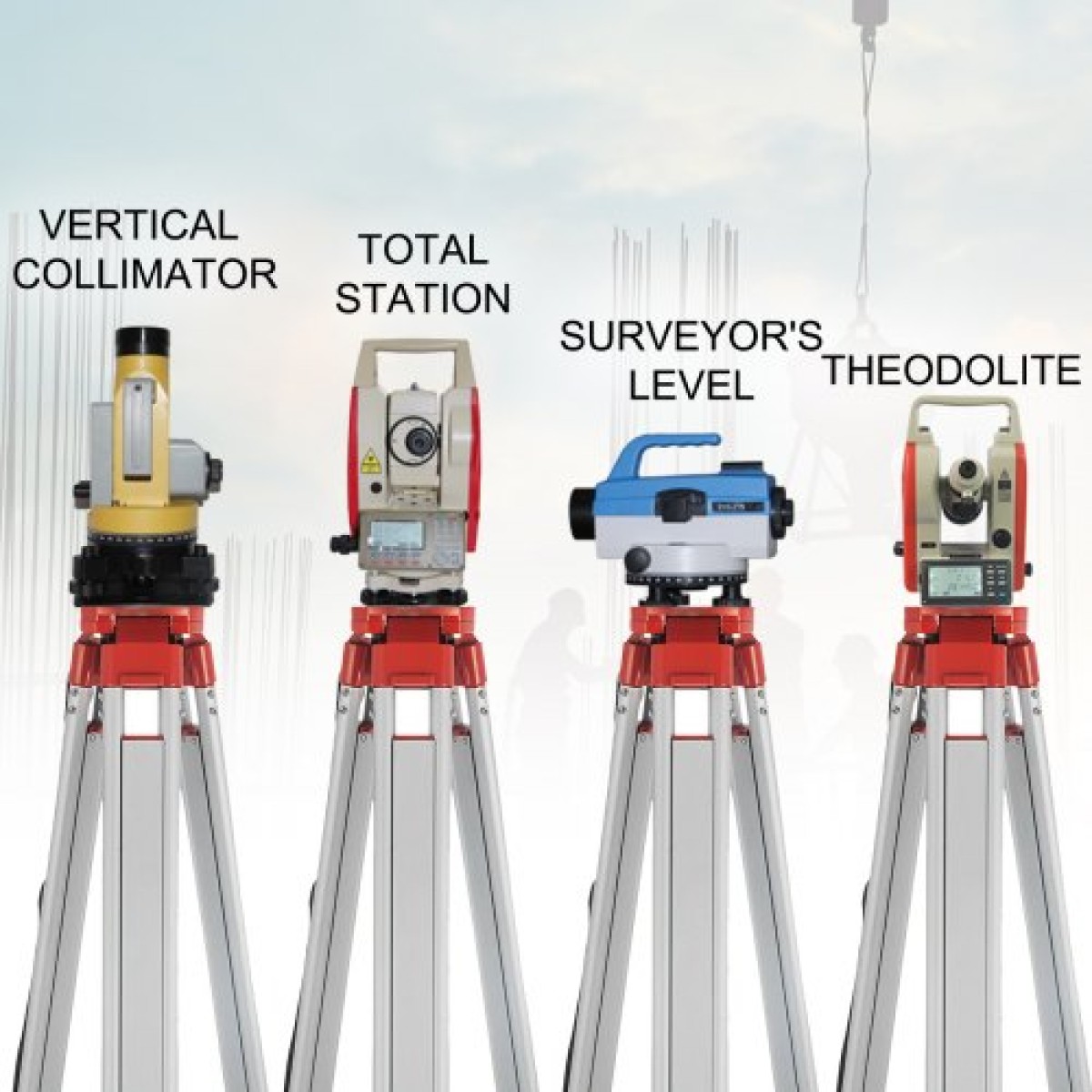 VEVOR 1.65M τρίποδο αλουμινίου + 5M 5 Section Dumpy Level Staff για περιστροφικό επίπεδο λέιζερ