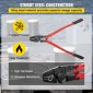 VEVOR 24 ιντσών Swager Crimper 5 κοιλότητας 1/16 έως 3/16 ιντσών Εργαλείο περιτυλίγματος για χάλκινα αλουμίνια οβάλ μανίκια και μανίκια στοπ Εργαλείο πτύχωσης σχοινιού σύρμα Propress Swage Εργαλείο μακριά λαβή Εξοικονόμηση εργασίας