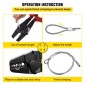 VEVOR 24 ιντσών Swager Crimper 5 κοιλότητας 1/16 έως 3/16 ιντσών Εργαλείο περιτυλίγματος για χάλκινα αλουμίνια οβάλ μανίκια και μανίκια στοπ Εργαλείο πτύχωσης σχοινιού σύρμα Propress Swage Εργαλείο μακριά λαβή Εξοικονόμηση εργασίας