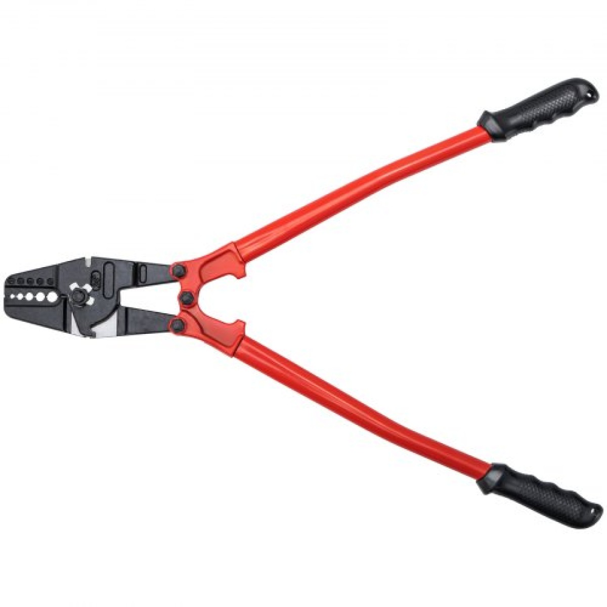 VEVOR 24 ιντσών Swager Crimper 5 κοιλότητας 1/16 έως 3/16 ιντσών Εργαλείο περιτυλίγματος για χάλκινα αλουμίνια οβάλ μανίκια και μανίκια στοπ Εργαλείο πτύχωσης σχοινιού σύρμα Propress Swage Εργαλείο μακριά λαβή Εξοικονόμηση εργασίας
