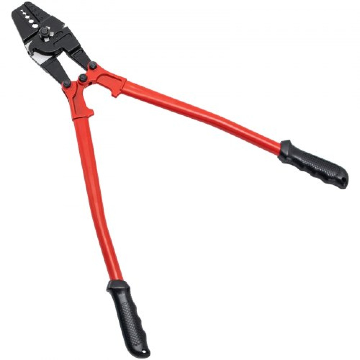 VEVOR 24 ιντσών Swager Crimper 5 κοιλότητας 1/16 έως 3/16 ιντσών Εργαλείο περιτυλίγματος για χάλκινα αλουμίνια οβάλ μανίκια και μανίκια στοπ Εργαλείο πτύχωσης σχοινιού σύρμα Propress Swage Εργαλείο μακριά λαβή Εξοικονόμηση εργασίας