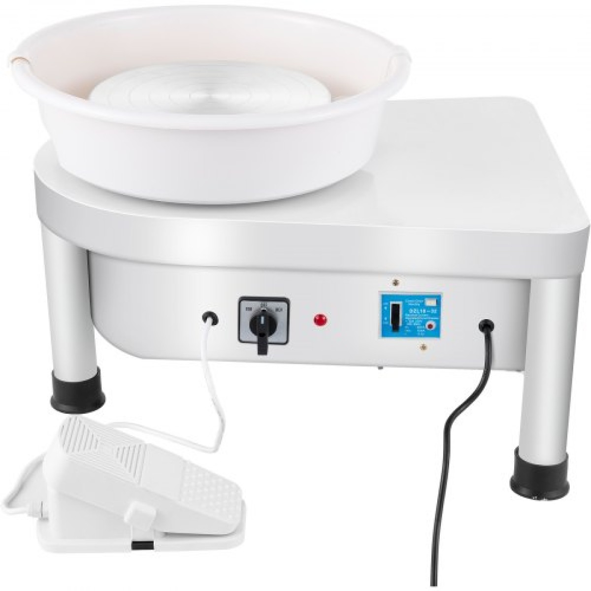 VEVOR Pottery Wheel 25CM Pottery Forming Machine 280W Electric Pottery wheel with Foot Pedal and Departable Basin Shaping Tool for Ceramics Clay Craft DIY Clay