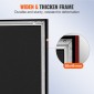 VEVOR 110 Inch Diagonal Projector Screen 16:9 4K HD Projector Screen Movie Οθόνη Fixed Frame 3D Projector for Home Threater Outdoor Use (110inch)