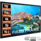 VEVOR 110 Inch Diagonal Projector Screen 16:9 4K HD Projector Screen Movie Οθόνη Fixed Frame 3D Projector for Home Threater Outdoor Use (110inch)