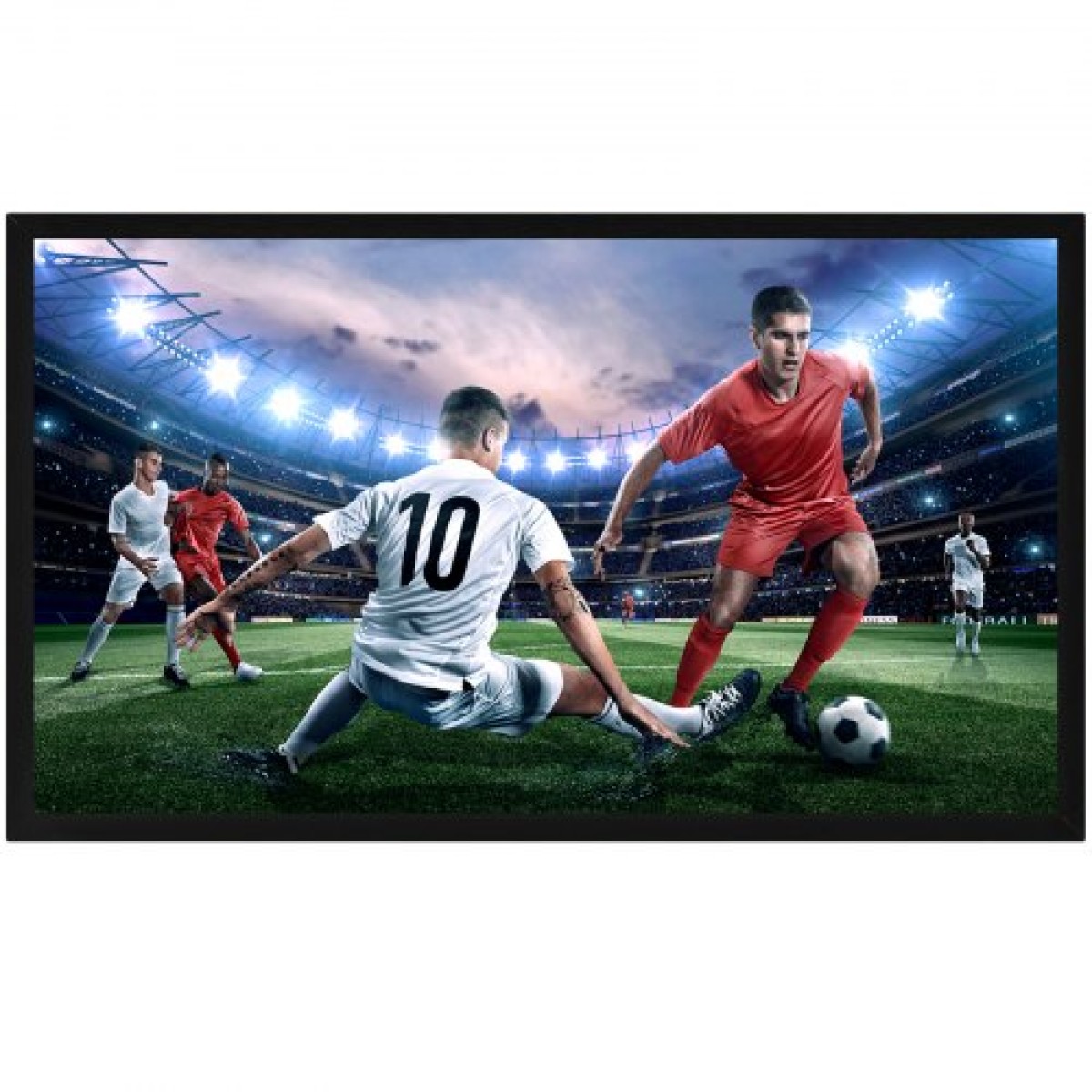 VEVOR 110 Inch Diagonal Projector Screen 16:9 4K HD Projector Screen Movie Οθόνη Fixed Frame 3D Projector for Home Threater Outdoor Use (110inch)