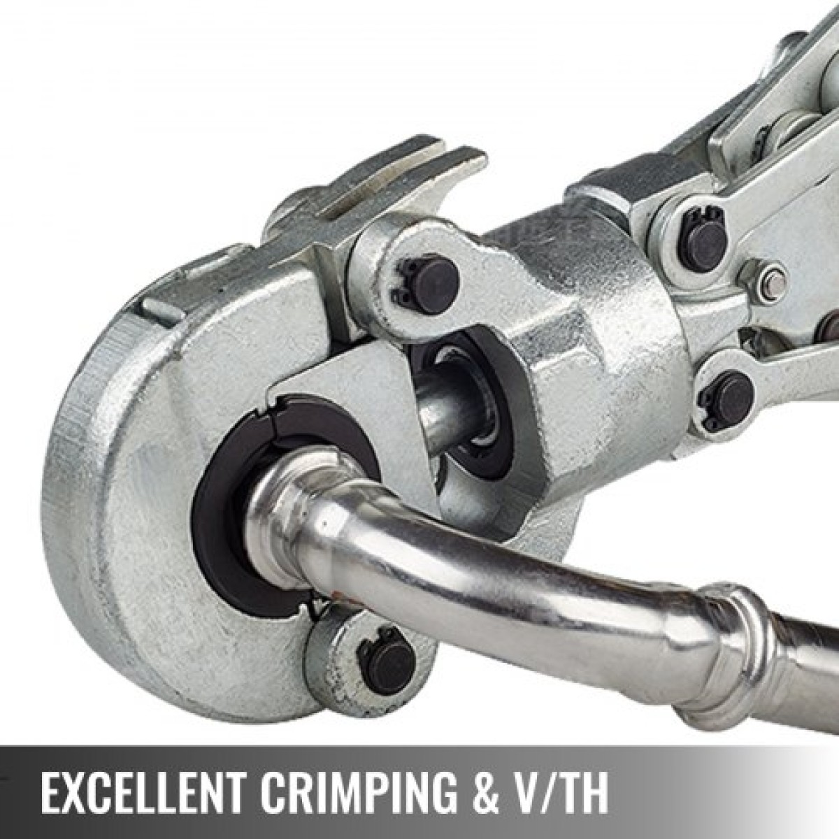 VEVOR 6T Hydraulic Crimping Tool V12-28mm TH16-32mm Πένσα πρέσας, Πένσα σύσφιξης σωλήνων σε σχήμα V/TH, Πένσα χειρός κεφαλής 360° με σιαγόνες PE-X Εργαλείο σύσφιξης για σύνθετους σωλήνες PEX PE-X PB