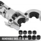 VEVOR 6T Hydraulic Crimping Tool V12-28mm TH16-32mm Πένσα πρέσας, Πένσα σύσφιξης σωλήνων σε σχήμα V/TH, Πένσα χειρός κεφαλής 360° με σιαγόνες PE-X Εργαλείο σύσφιξης για σύνθετους σωλήνες PEX PE-X PB