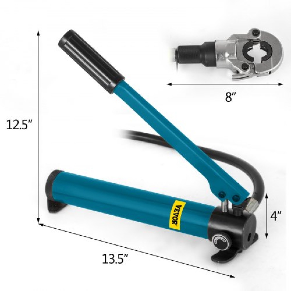 VEVOR 6T Hydraulic Crimping Tool V12-28mm TH16-32mm Πένσα πρέσας, Πένσα σύσφιξης σωλήνων σε σχήμα V/TH, Πένσα χειρός κεφαλής 360° με σιαγόνες PE-X Εργαλείο σύσφιξης για σύνθετους σωλήνες PEX PE-X PB