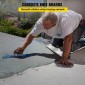 VEVOR Concrete Knee Boards 30'' x 8'' Slider Knee Boards, Kneeler Board από ανοξείδωτο χάλυβα Kneeboards, Concrete Sliders Pair Moving Sliders, with Concrete Board Straps for Cement and Concrete Finishi
