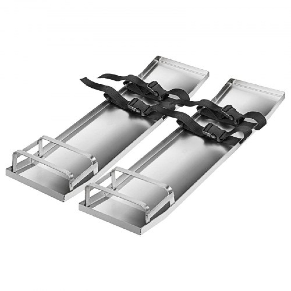 VEVOR Concrete Knee Boards 30'' x 8'' Slider Knee Boards, Kneeler Board από ανοξείδωτο χάλυβα Kneeboards, Concrete Sliders Pair Moving Sliders, with Concrete Board Straps for Cement and Concrete Finishi