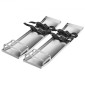 VEVOR Concrete Knee Boards 30'' x 8'' Slider Knee Boards, Kneeler Board από ανοξείδωτο χάλυβα Kneeboards, Concrete Sliders Pair Moving Sliders, with Concrete Board Straps for Cement and Concrete Finishi