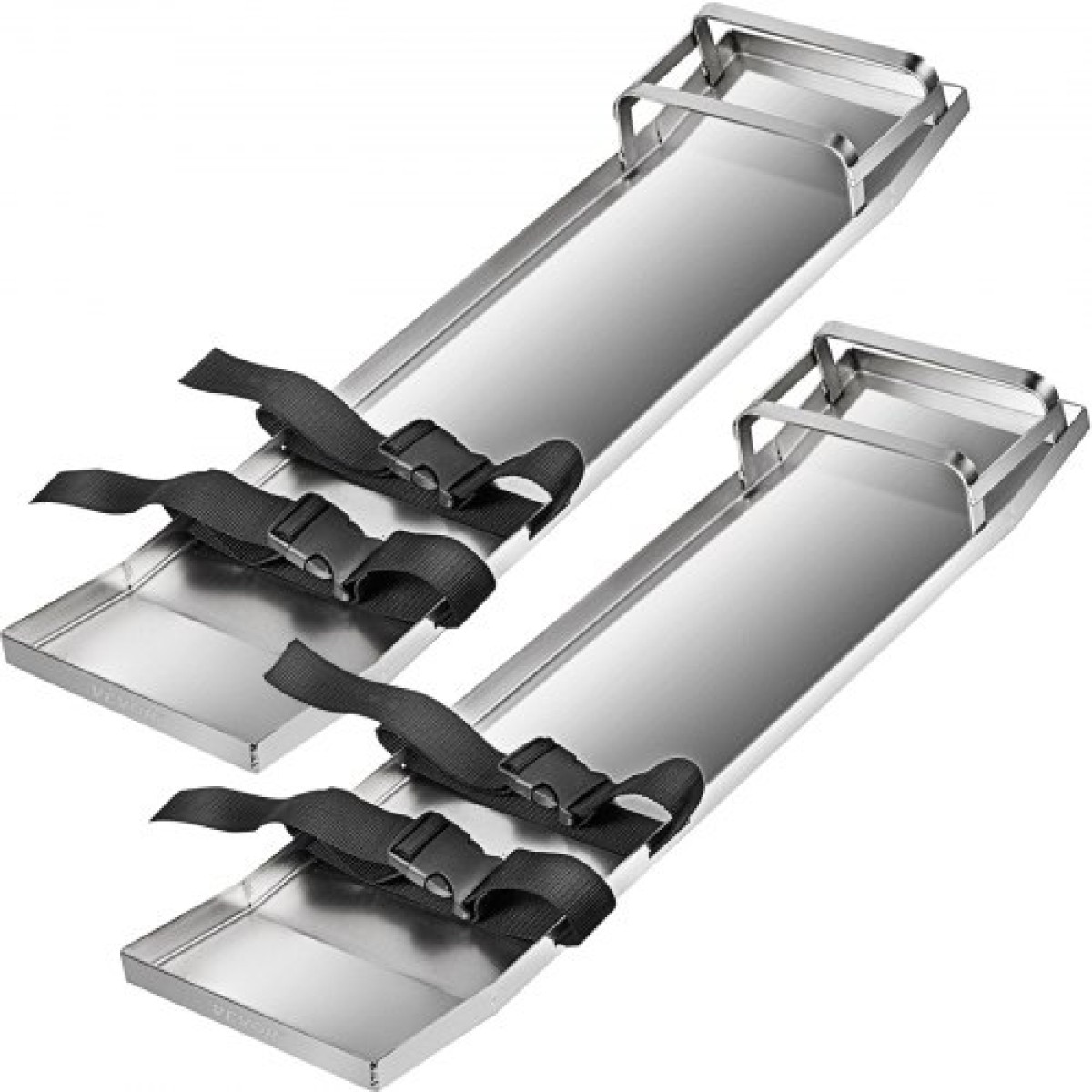 VEVOR Concrete Knee Boards 30'' x 8'' Slider Knee Boards, Kneeler Board από ανοξείδωτο χάλυβα Kneeboards, Concrete Sliders Pair Moving Sliders, with Concrete Board Straps for Cement and Concrete Finishi