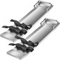 VEVOR Concrete Knee Boards 30'' x 8'' Slider Knee Boards, Kneeler Board από ανοξείδωτο χάλυβα Kneeboards, Concrete Sliders Pair Moving Sliders, with Concrete Board Straps for Cement and Concrete Finishi