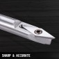 VEVOR Wood Turning Tools for Lathe 4 PCS Set, Carbide Lathe Tools with Diamond Shape, Round, Square Cutters Replaceable Turning Lathe Chisels with a Grip Handle Lathe Tools for Craft DIY Hobbyists