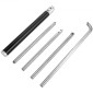 VEVOR Wood Turning Tools for Lathe 4 PCS Set, Carbide Lathe Tools with Diamond Shape, Round, Square Cutters Replaceable Turning Lathe Chisels with a Grip Handle Lathe Tools for Craft DIY Hobbyists