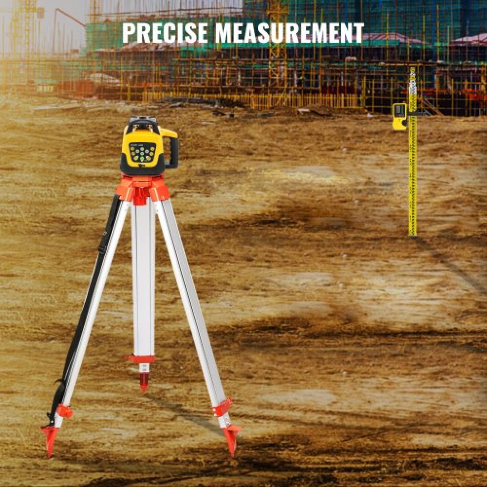 VEVOR Rotary Green Laser Kit 500M+1,65M Aluminium Tripod+5M Laser Level Staff