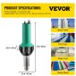 Συγκολλητής οροφής VEVOR, πιστόλι συγκόλλησης PVC 8 ​​τμχ, πλαστικός οξυγονοκολλητής θερμού αέρα 1600 W, θερμικό πιστόλι PVC 220 V, πλαστικός ηλεκτροσυγκολλητής με θερμαντικό πυρήνα σωλήνων μαρμαρυγίας, κανονισμός θερμοκρασίας χωρίς βήμα 104-1112 °F Πλαστ