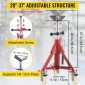 VEVOR Pipe Stand, V Head Pipe Stand Ρυθμιζόμενο ύψος 20-37 ίντσες, 2500LBS Pipe Stand με τροχίσκους, Πτυσσόμενες φορητές βάσεις σωλήνων για στήριξη σωλήνων 1/8 έως 12 ιντσών