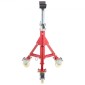 VEVOR Pipe Stand, V Head Pipe Stand Ρυθμιζόμενο ύψος 20-37 ίντσες, 2500LBS Pipe Stand με τροχίσκους, Πτυσσόμενες φορητές βάσεις σωλήνων για στήριξη σωλήνων 1/8 έως 12 ιντσών