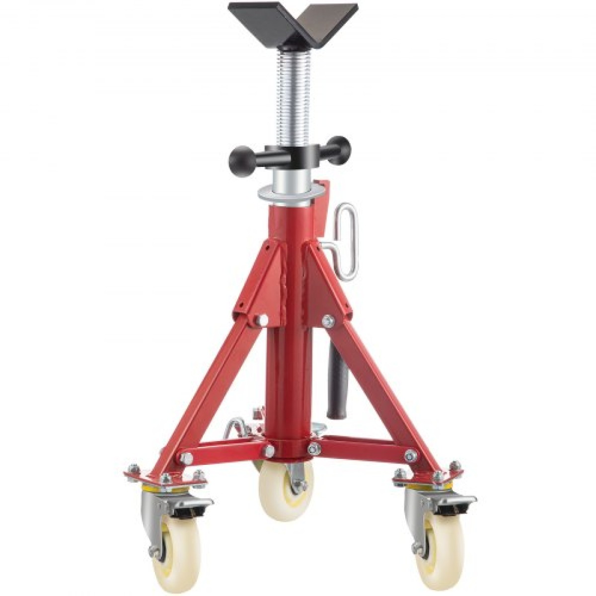 VEVOR Pipe Stand, V Head Pipe Stand Ρυθμιζόμενο ύψος 20-37 ίντσες, 2500LBS Pipe Stand με τροχίσκους, Πτυσσόμενες φορητές βάσεις σωλήνων για στήριξη σωλήνων 1/8 έως 12 ιντσών