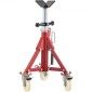 VEVOR Pipe Stand, V Head Pipe Stand Ρυθμιζόμενο ύψος 20-37 ίντσες, 2500LBS Pipe Stand με τροχίσκους, Πτυσσόμενες φορητές βάσεις σωλήνων για στήριξη σωλήνων 1/8 έως 12 ιντσών