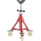 VEVOR Pipe Stand, V Head Pipe Stand Ρυθμιζόμενο ύψος 20-37 ίντσες, 2500LBS Pipe Stand με τροχίσκους, Πτυσσόμενες φορητές βάσεις σωλήνων για στήριξη σωλήνων 1/8 έως 12 ιντσών