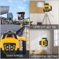 VEVOR Rotary Laser Level Green Beam 500m Εύρος κλίσης Ρυθμιζόμενη 360° Περιστροφή με ακρίβεια με θήκη μεταφοράς δέκτη τηλεχειριστηρίου